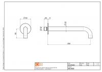 Излив удлиненный Quadro design Complements BC003 схема 2