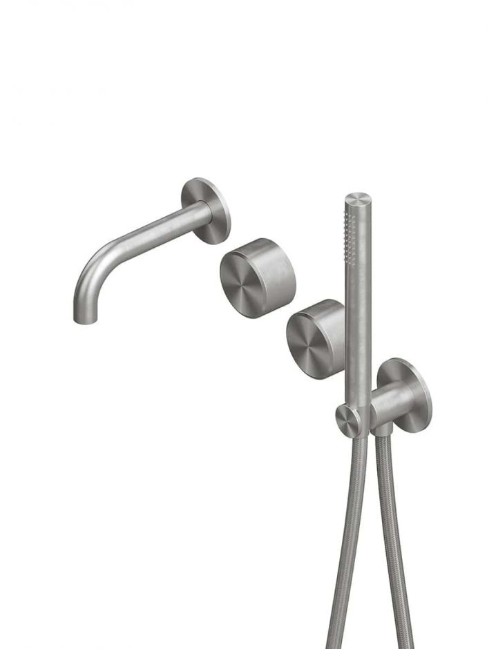 Изображение Смеситель для ванны и душа Quadro design Stereo 16 69 настенный