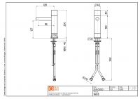 Смеситель для раковины Quadro design Stereo 16 03 AS гидропрогрессивный схема 3