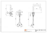 Смеситель для раковины Quadro design Valvola01 19 31 встраиваемый схема 6