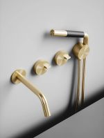 Смеситель для ванны и душа Quadro design FFQT 18 69 с изливом схема 4