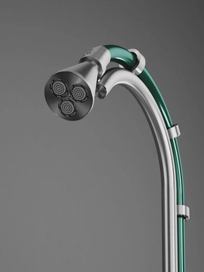 Уличный душ Quadro design CD021.1 AS с распылительной насадкой без шланга ФОТО