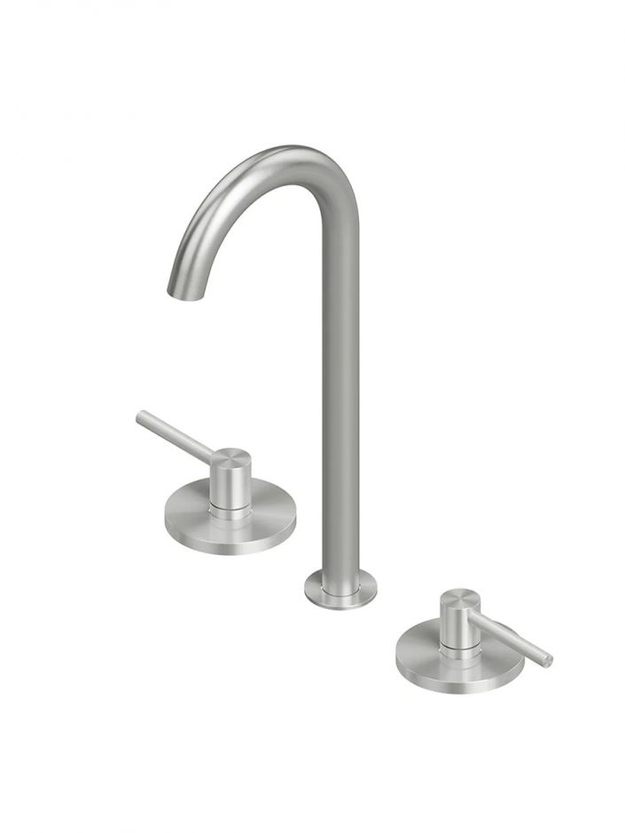 Смеситель для раковины Quadro design FFQT 21 32V на три отверстия высокий