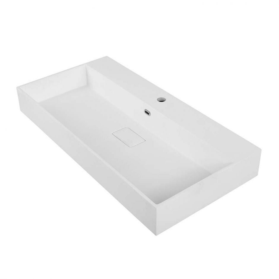 Раковина мебельная из искусственного мрамора Cezares 91х45х11,5