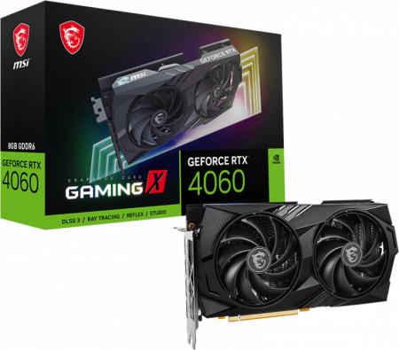 Видеокарта GeForce RTX 4060 8Gb MSI Gaming X 8G