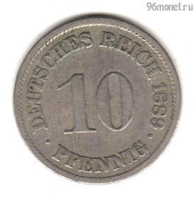 Германия 10 пфеннигов 1889 A