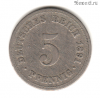Германия 5 пфеннигов 1891 A