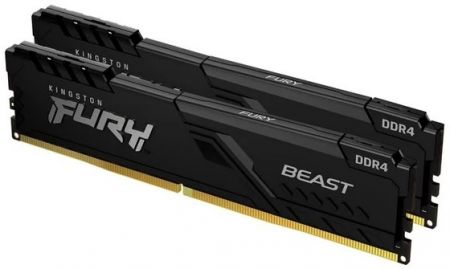 Модуль памяти DDR4 32Gb (2x16Gb Kit) Kingston 3200 Fury Beast KF432C16BBK2/32
