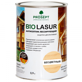 Антисептик Лессирующий Prosept BiO Lasur 0,9л Орех / Просепт.