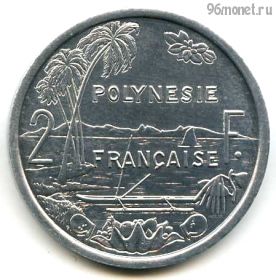 Фр. Полинезия 2 франка 1996