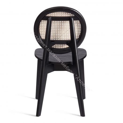 Стул FENRIR дерево вяз, 42х45х85 см, Чёрный