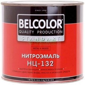 Эмаль Быстросохнущая НЦ-132 Belcolor 1.7кг Зеленая, Атмосферостойкая / Белколор.