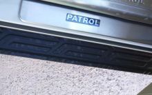 Накладки на пороги, с LED подсветкой Patrol