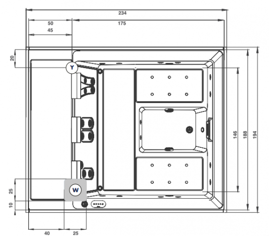 Гидромассажный СПА бассейн Albatros Soreha Pool 228х188 схема 2 Гидромассажный СПА бассейн Albatros Soreha Pool 228х188 схема 2
