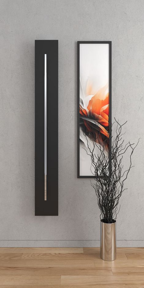 Дизайнерский полотенцесушитель Broner Vector V C.EL.1750.200 электрический 200 мм ФОТО