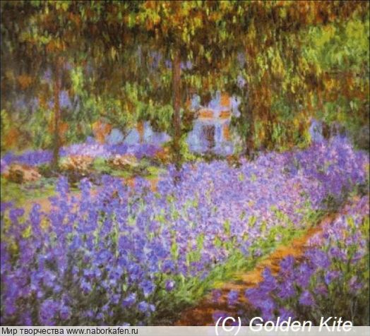 Набор для вышивания "1416 Monet's Garden, the Irises"