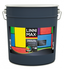 Эмаль Алкидная Linnimax Эмаль Универсальная 8,28л для Внутренних и Наружных Работ База 3 / Линнимакс.