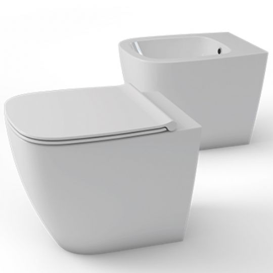 Приставной унитаз Globo Genesis GN001BI схема 3