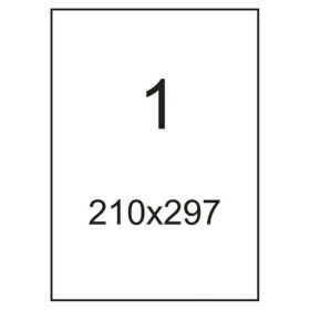 1627542 Этикетки самоклеящиеся Promega label 210х297мм, полуглянцевая  , 1 шт. на листе, (100 лис/уп.)