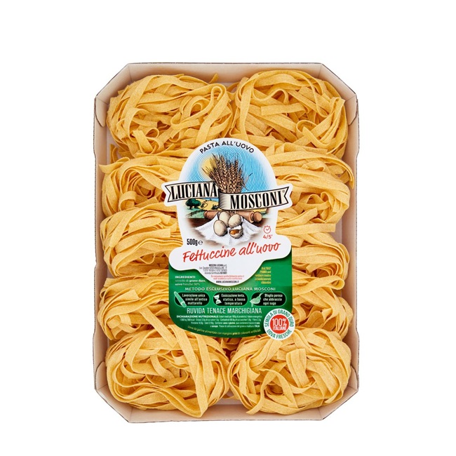 Яичная паста Феттуччине 500 г, Fettuccine all'uovo Luciana Mosconi 500 gr.
