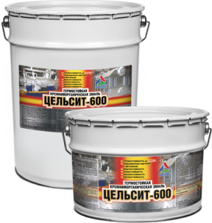 КрасКо Цельсит-600 серебристый, объем 0.9 кг.