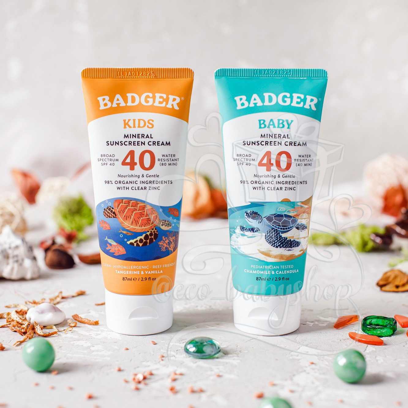 SPF 40+ Badger baby organic