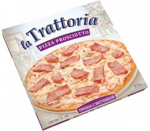 Пицца LA TRATTORIA c ветчиной