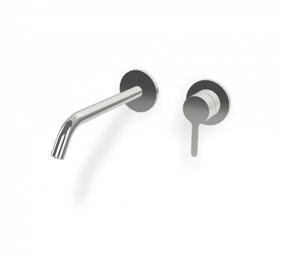 Изображение Cмеситель для раковины для настенного монтажа Fima carlo frattini Snap F3121WLX8 излив 200мм