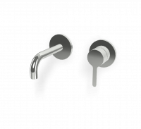 Cмеситель для раковины для настенного монтажа Fima carlo frattini Snap F3121WSX9 излив 120мм схема 1