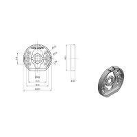 Дверная ручка System Dione схема