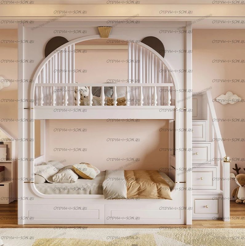 Кровать двухъярусная, Кровать-домик Sky