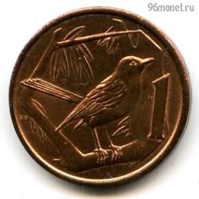 Каймановы острова 1 цент 1987