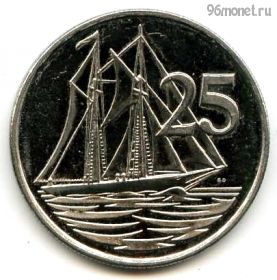 Каймановы острова 25 центов 2005