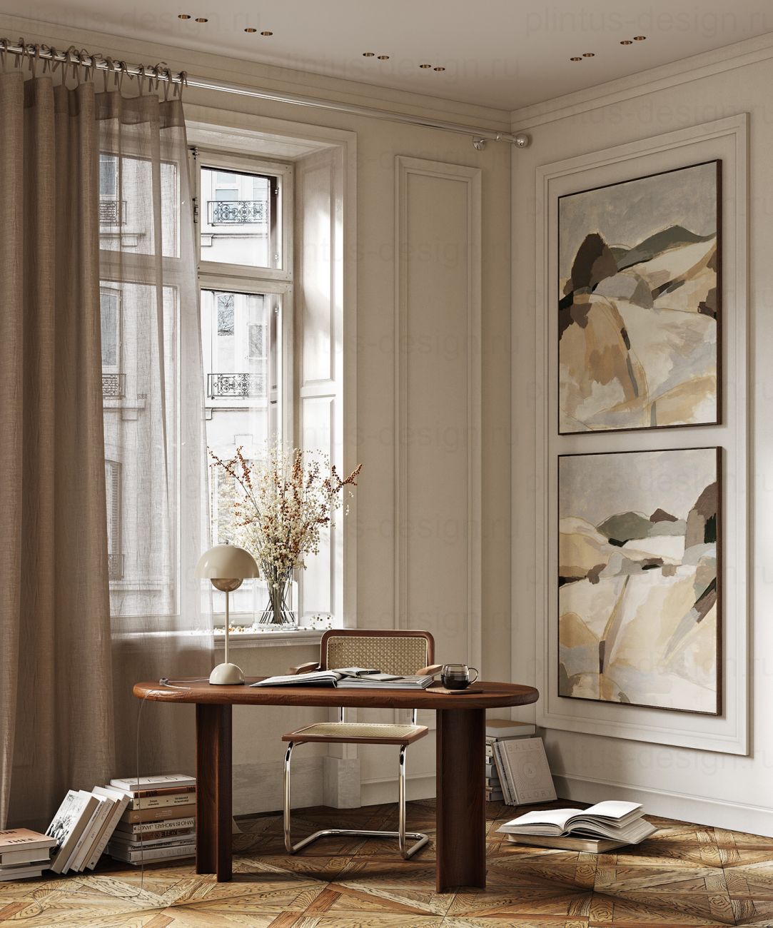 MX050 Молдинг экополимер, 65х22, 2000 мм