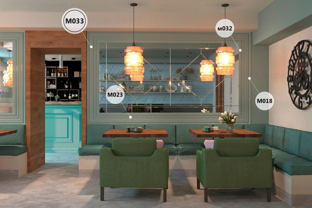 MX033 Молдинг экополимер, 76х14, 2000 мм