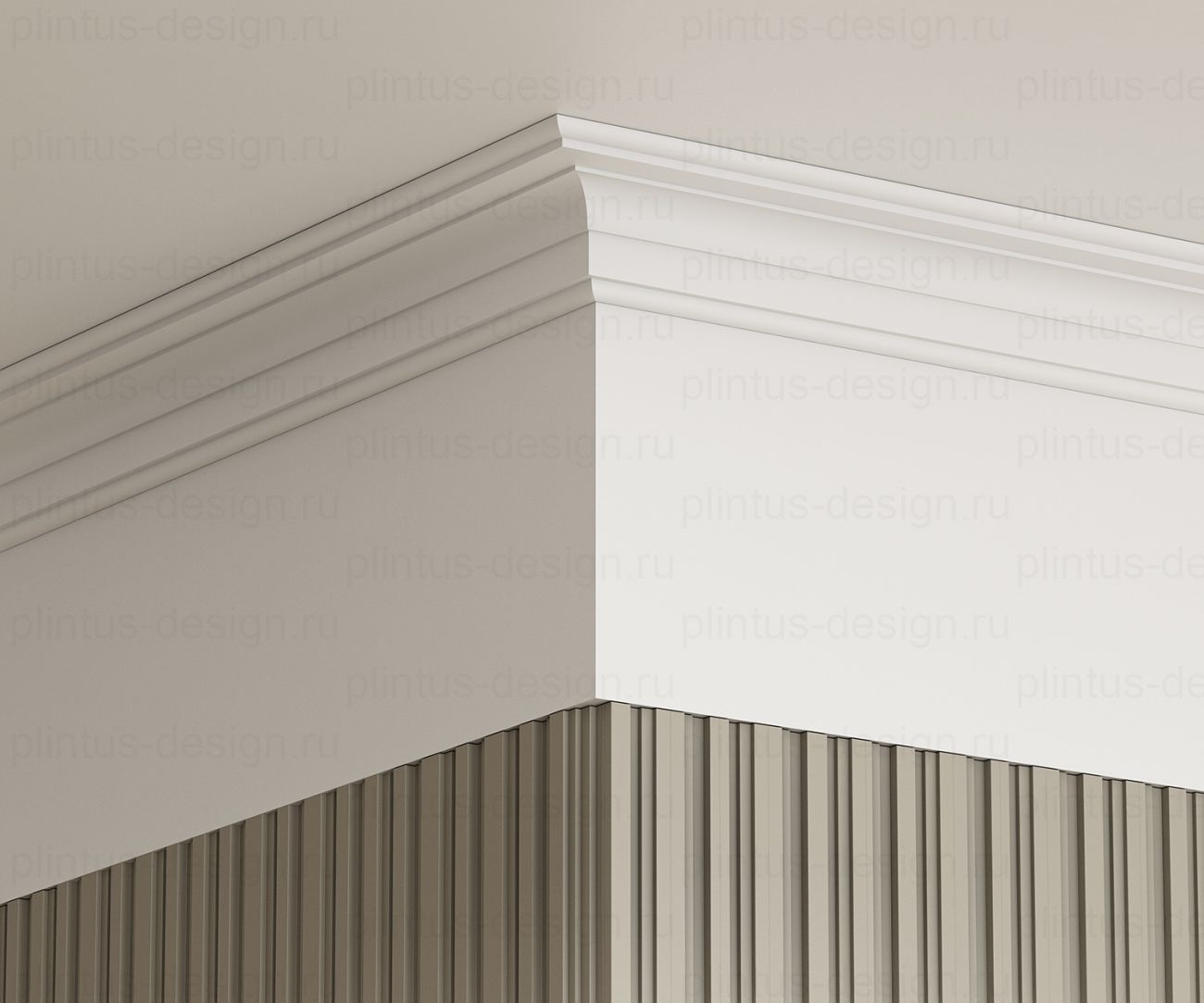 KX006 Карниз экополимер, 60х60, 2000 мм