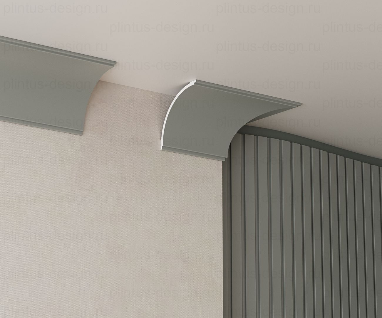 KX070 Карниз экополимер, 150х150, 2000 мм