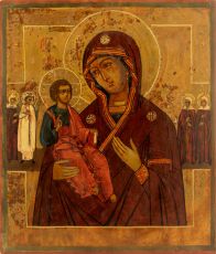 Икона Праворучица Божия Матерь (Печать на дереве)