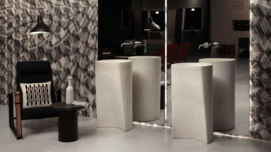 Напольная раковина Antonio Lupi Lavabi RILIEVO 44х44 см ФОТО