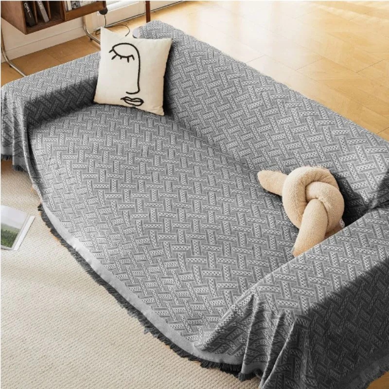 Накидка на диван Микрокоттон 180х300 см., Чёрный