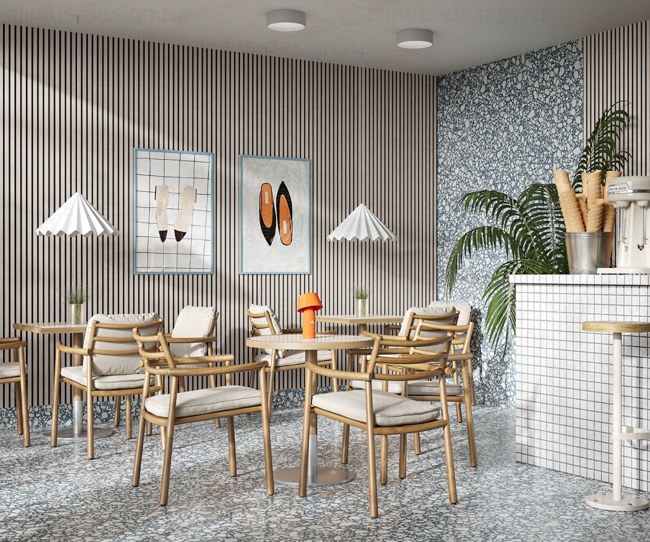 Акустическая панель, черный войлок, рейки МДФ, шпон дуб клэр светлый, 600х21, 600 мм