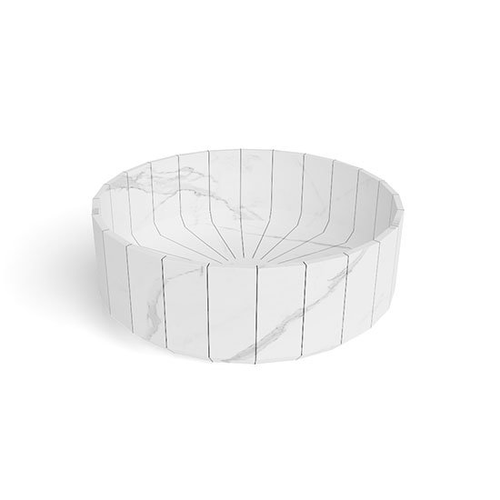 Раковина круглая из камня Antonio Lupi Lavabi FONTE диаметр 45 см