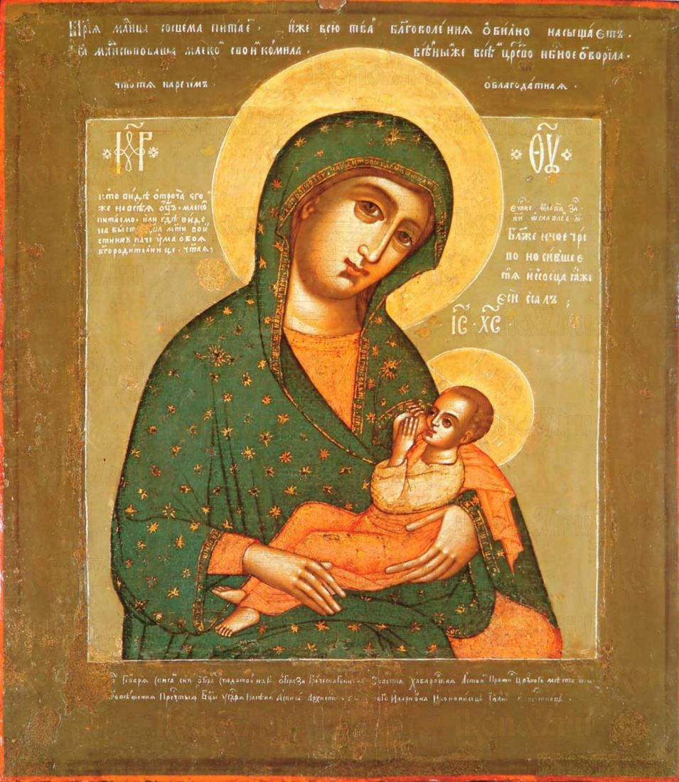 Хабаровская икона Божией Матери (рукописная)