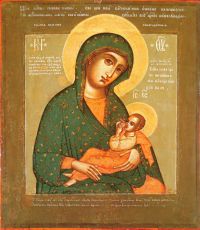 Хабаровская икона Божией Матери (рукописная)