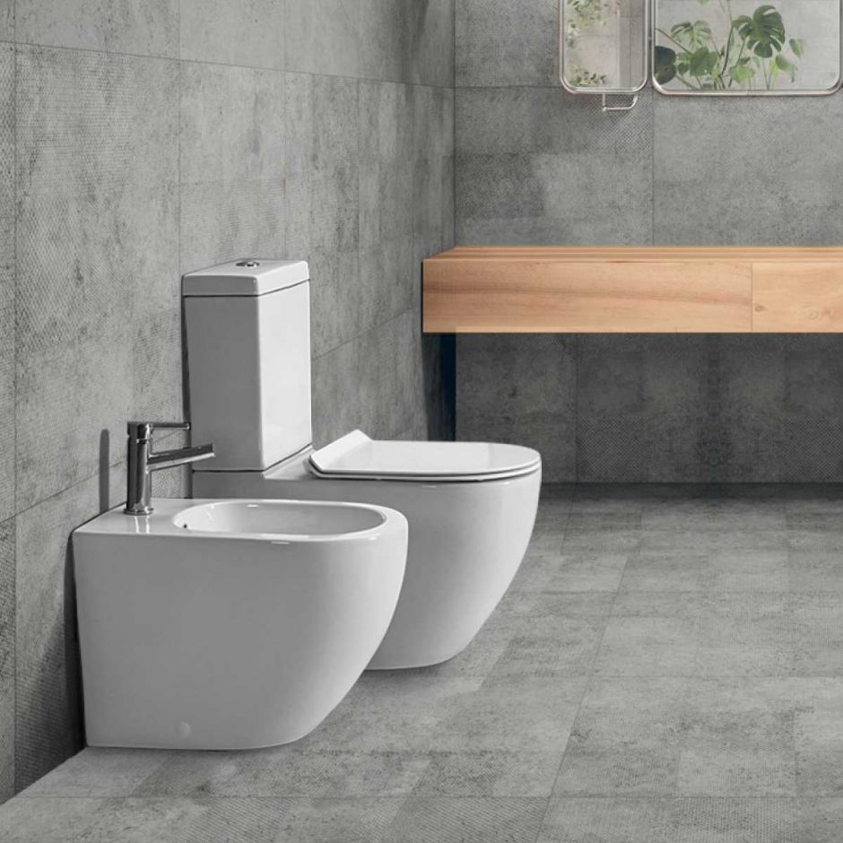 Унитаз-компакт Vincea Globo VT2-14 безободковый, механизм слива Geberit, ультратонкое сиденье soft close ФОТО