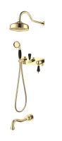 Однорычажный настенный смеситель для ванны Boheme Tradizionale 258 схема 1