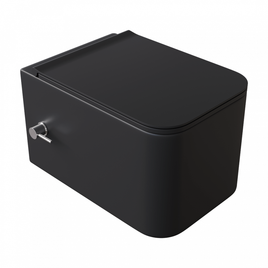 Изображение Унитаз подвесной с функцией биде с крышкой Boheme Mane 970-SET-2