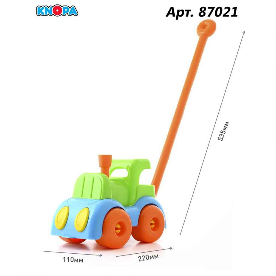 Каталка паровозик 22 см КНОПА