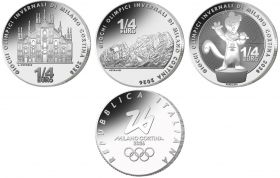 Зимние Олимпийские игры в Милане Кортина 2026 1/4 Евро  Италия 2025