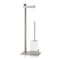 Стойка с ёршиком и бумагодержателем Decor Walther Brick для туалетной комнаты 05913 схема 2